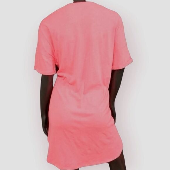 Pink by Victoria's Secret Women's Coral Sleepwear Comfort Pajama Tee Size XS - Picture 2 of 14